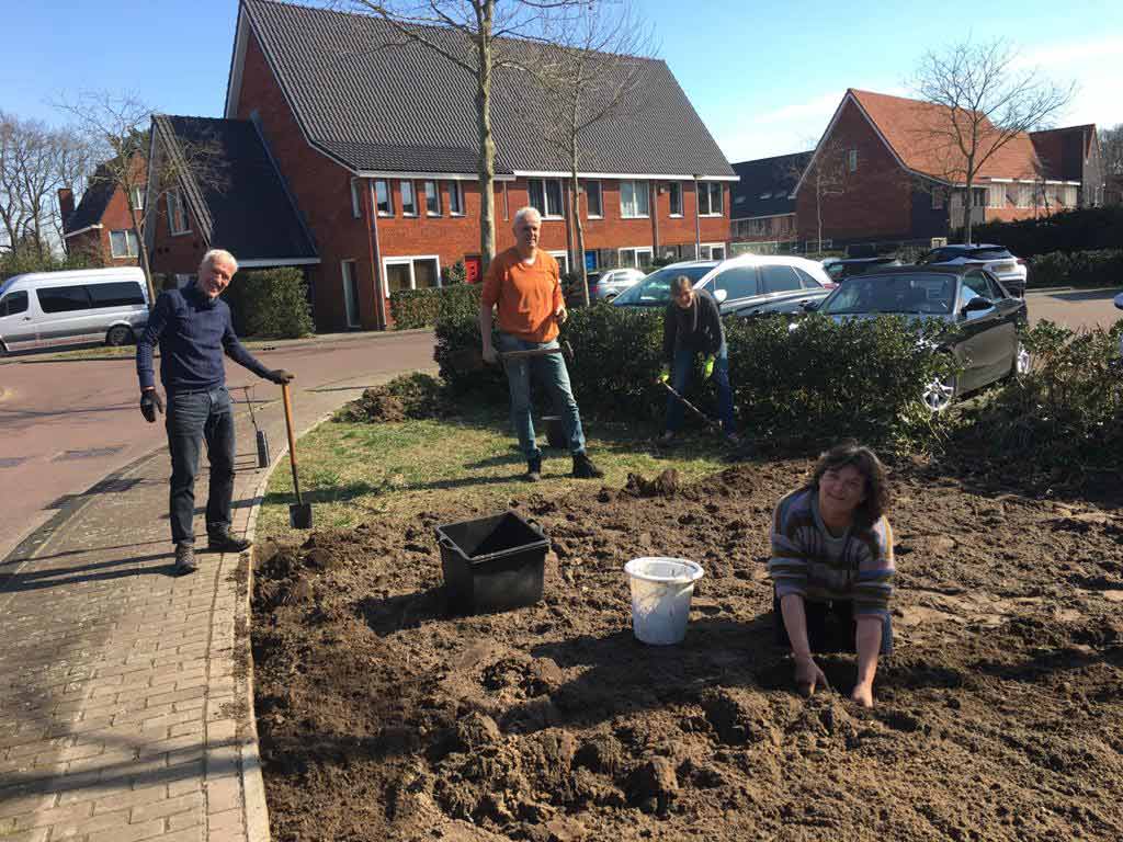 Samen met Larense buurtbewoners een buurtuintje aanleggen